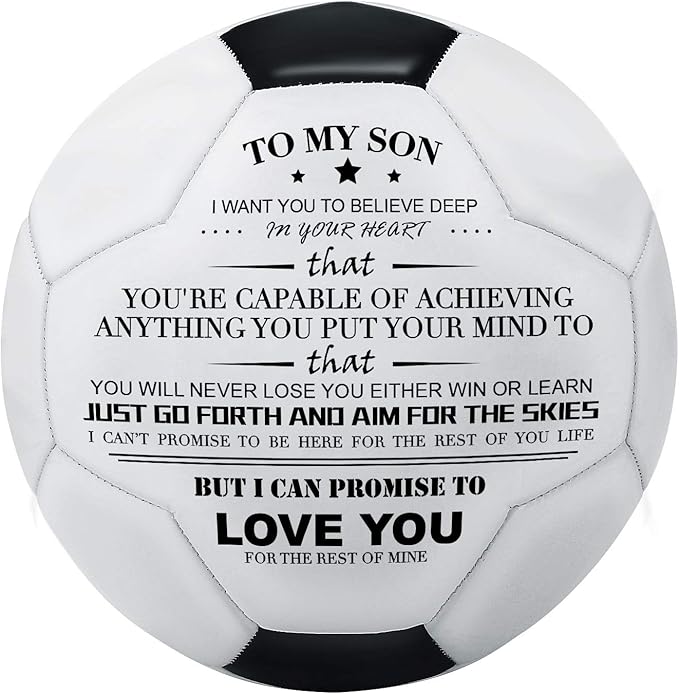 KWOOD Custom Classic Soccer Ball,Engraved Soccer Ball with Premium Pump for Training Recreation Practice,Available for Indoor Outdoor Toddlers Kids Teens Adults