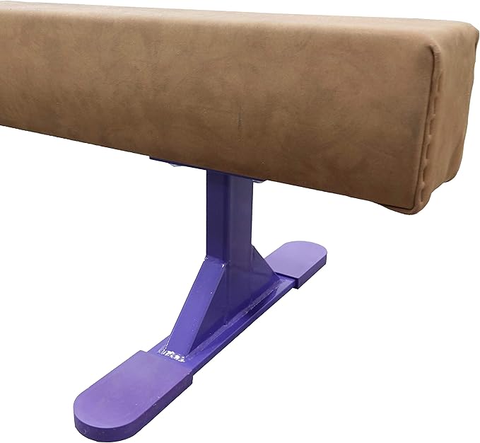 Tumbl Trak 8 Foot Addie Gymnastics Training Suede Balance Beam, High and Low Beam Gymnastics for Home, Non Slip Base, Competition Feel