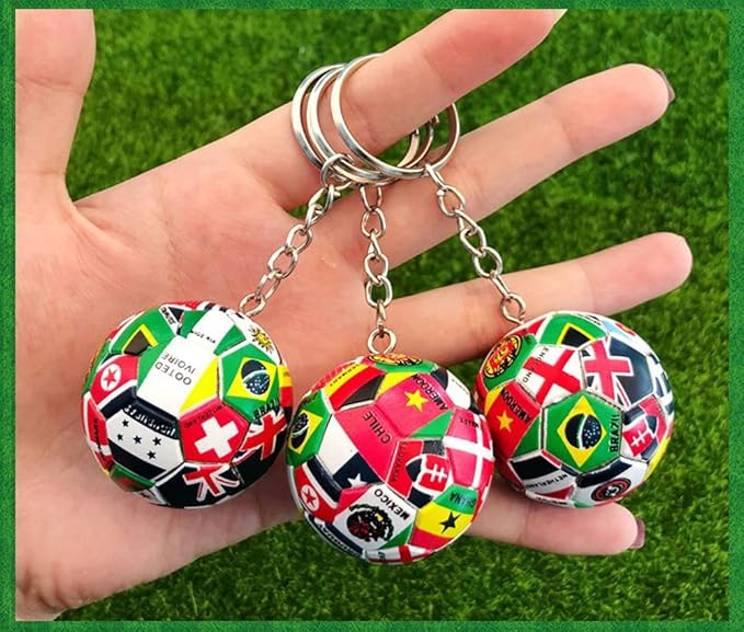 Sports Ball Key Chain Football Match World Cup Team Keychains