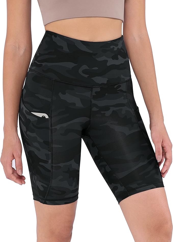 ODODOS Women's Tummy Control Biker Shorts 2.0 with Pockets High Waist Athletic Workout Yoga Shorts-3.5''/ 5"/ 8" / 10" Inseam