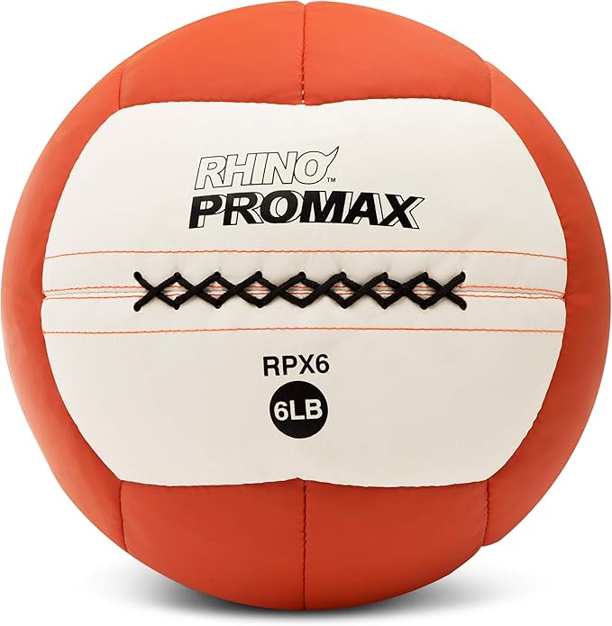 Champion Sports Rhino Slam Ball, 4-30 lb. Non-Slip Grip, Weightlifting, Crossfit, Home Gym, Fitness, 14" Diameter Balls, Optional Storage Rack/Tree Sold Separately