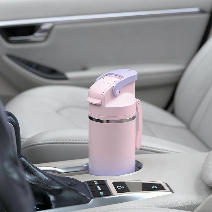 OISIZ Insulated Water Bottle 20 oz with 2 in 1 Spout and Straw Lid,One Click Safety Lock,100% Leakproof,Keep Cold 24H,Vacuum Stainless Steel Water Bottle for School,Travel and Sports,Dishwasher Safe