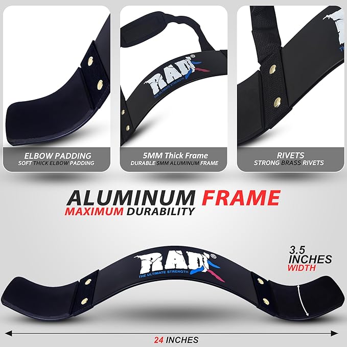 RAD Arm Blaster for Biceps & Triceps - Build Powerful Arms with Bicep Blaster Curl Support Isolator - Bicep Curl Machine