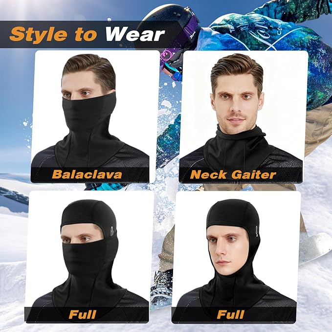 Balaclava Ski Mask for Men Women,Windproof Thermal Winter Face Mask for Cold Weather Skiing Cycling Snowboarding