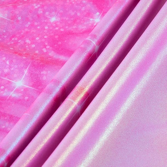 Leotards for Girls Gymnastics Toddler Dance Biketards Mermaid Unicorn Athletic Dance Wear Shiny Rainbow Blue Hotpink
