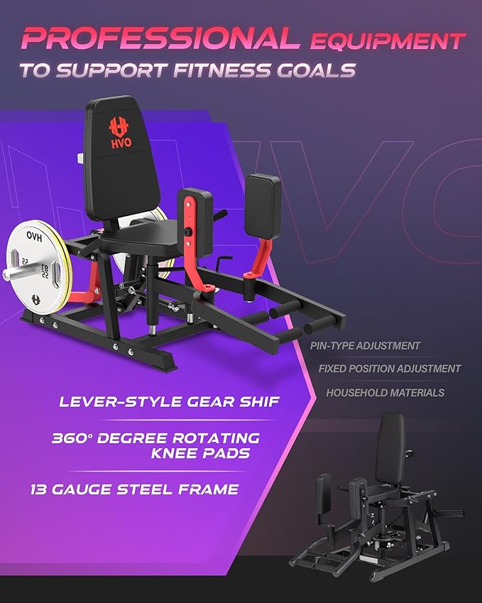 HVO Hip Abductor Adductor Machine: Inner and Outer Thigh Leg Adduction Abduction Machine Exercise Equipment Home Gym