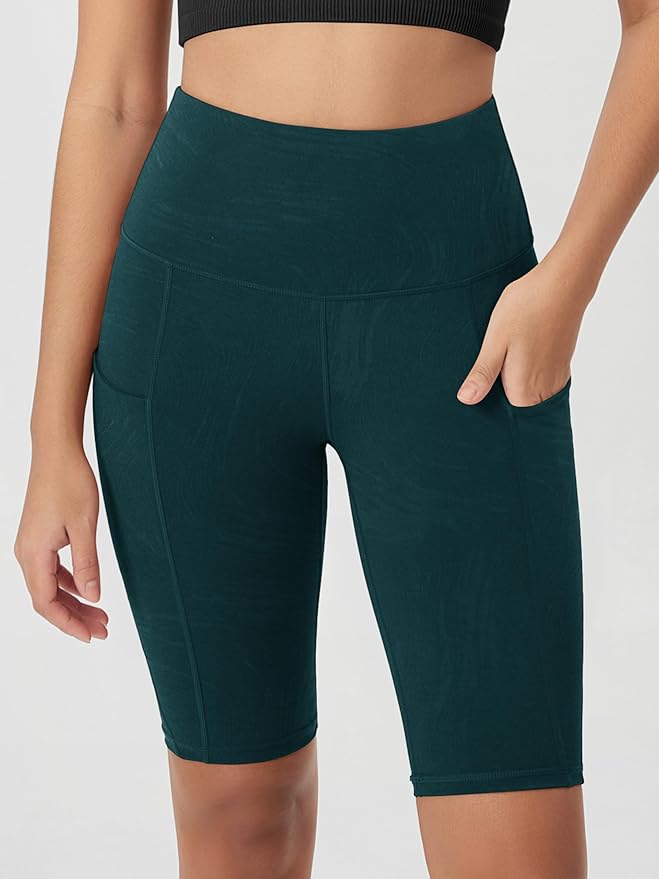 ODODOS Women's Tummy Control Biker Shorts 2.0 with Pockets High Waist Athletic Workout Yoga Shorts-3.5''/ 5"/ 8" / 10" Inseam