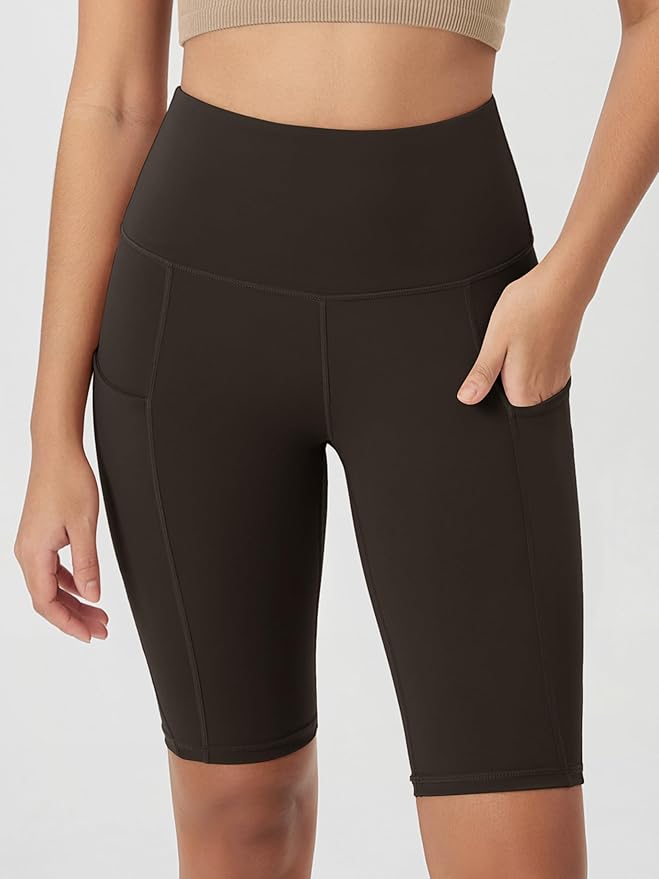 ODODOS Women's Tummy Control Biker Shorts 2.0 with Pockets High Waist Athletic Workout Yoga Shorts-3.5''/ 5"/ 8" / 10" Inseam