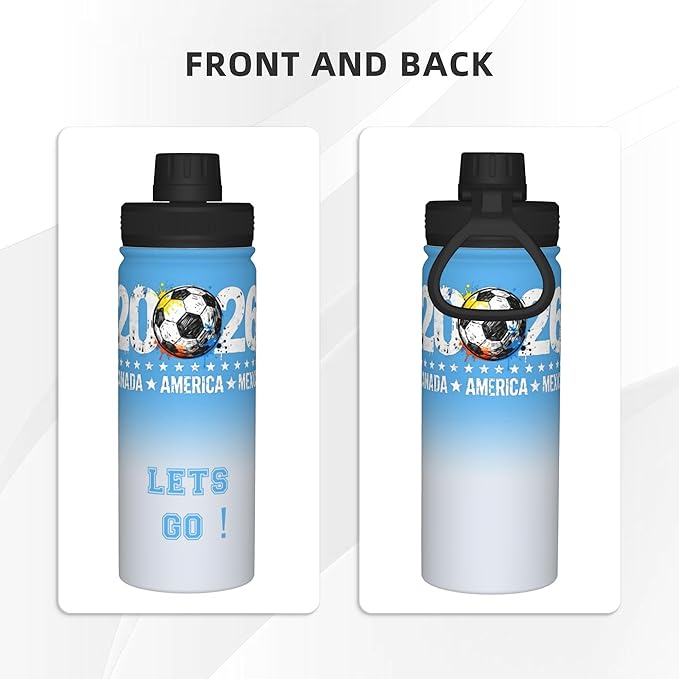 2026 new World Cup sports water bottle - 18oz Water Bottle Designed for Everyday - Sports Games, Bike Rides, Work (Style 4)