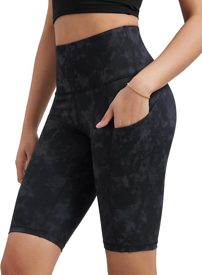 ODODOS Women's Tummy Control Biker Shorts 2.0 with Pockets High Waist Athletic Workout Yoga Shorts-3.5''/ 5"/ 8" / 10" Inseam