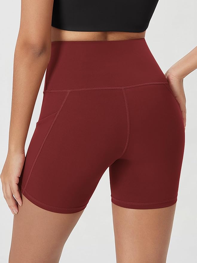 ODODOS Women's Tummy Control Biker Shorts 2.0 with Pockets High Waist Athletic Workout Yoga Shorts-3.5''/ 5"/ 8" / 10" Inseam