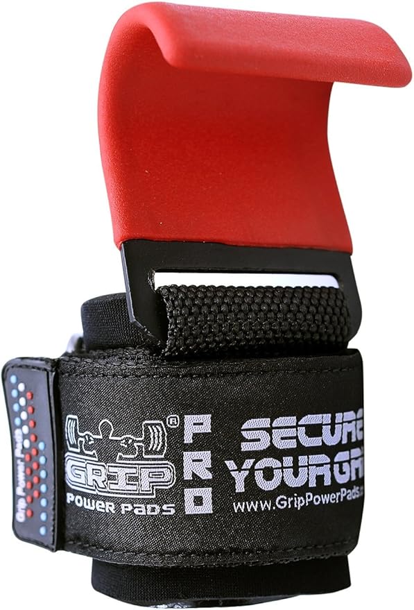 Premium Weight Lifting Hooks & Straps for Pull Ups & Deadlifts - Padded, Heavy Duty, Power Lifting Grips for Men & Women