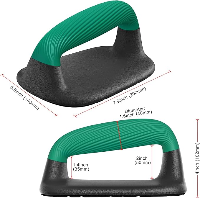 Kipika Push Up Bars, Pushup Stands, Anti-Slip Soft Plastic Push Up Handles, Bottom Anti-Slip Pad, Strength Training Equipment, Perfect for Floor Workout Exercise