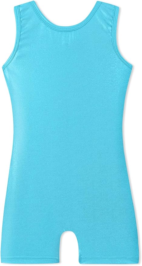 HOZIY Gymnastics Leotards for Girls with Shorts Toddlers Biketards Rainbow Unicorn Dinosaur Mermaid Leopard Flower Galaxy