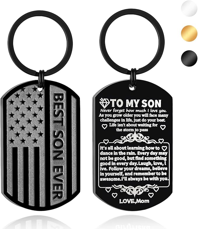 Stocking Stuffers- Football/Baseball/Soccer/Basketball Keychain for Men Baptism Confirmation Mens Gifts