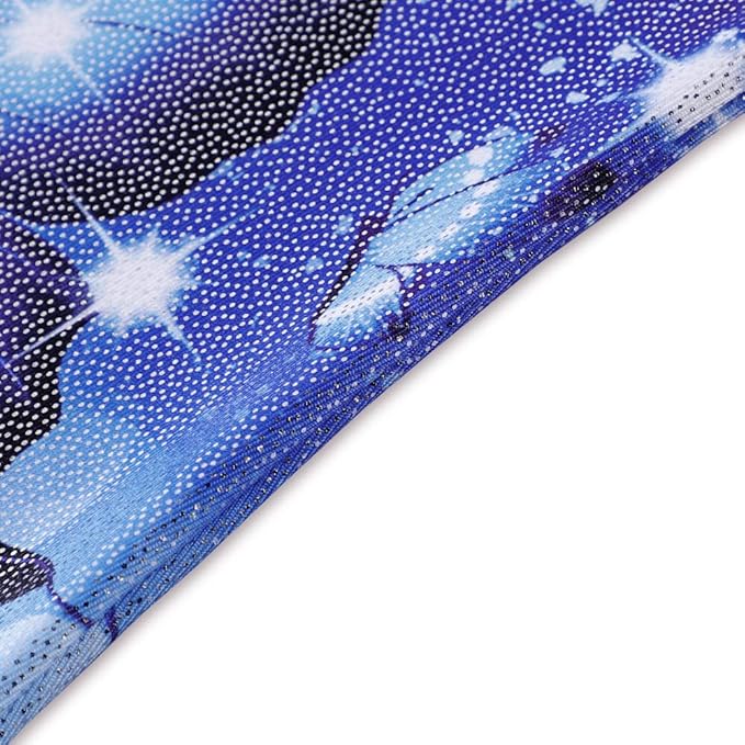 Leotards for Girls Gymnastics Toddler Dance Biketards Mermaid Unicorn Athletic Dance Wear Shiny Rainbow Blue Hotpink
