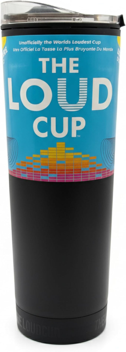 The LoudCup Reusable Water Bottle – 2-in-1 Travel Tumbler & Noisemaker – BPA-Free, Blow Horn & Cup with Slide Lid – Perfect for Sports Events, Game Day, Tailgating & Parties