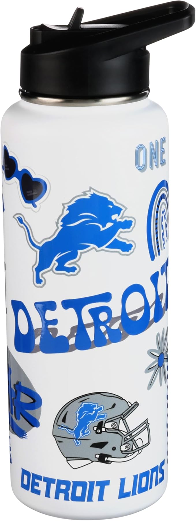 The Memory Company Officially Licensed NFL 34oz Water Bottle - Premium Stainless Steel Double-Wall Insulated, Leakproof Design