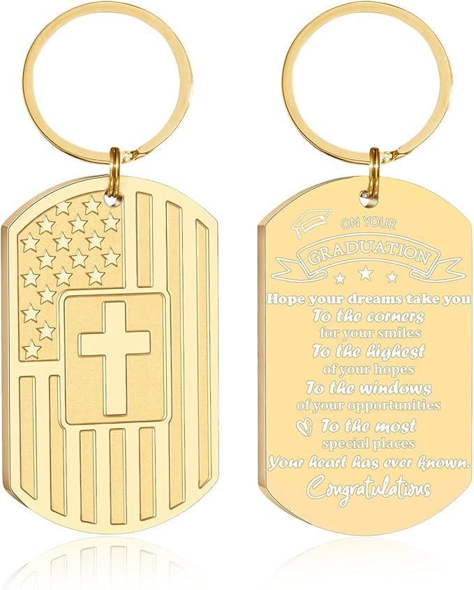 DuoDiner Stocking Stuffers Christmas Gift-Keychain Gifts for Men Religious Mens Gifts