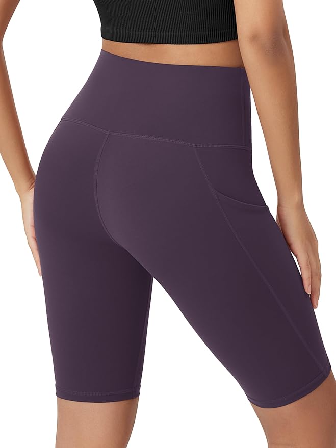 ODODOS Women's Tummy Control Biker Shorts 2.0 with Pockets High Waist Athletic Workout Yoga Shorts-3.5''/ 5"/ 8" / 10" Inseam