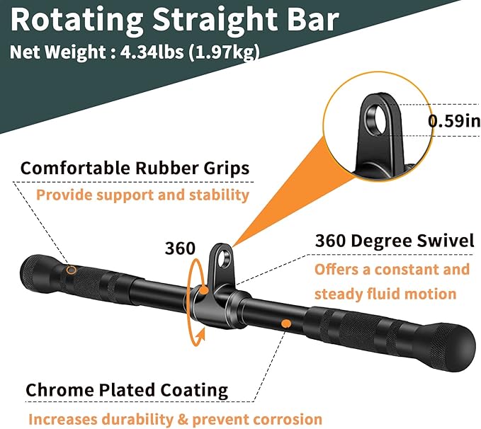 Solid Cable Machine Attachment, Cable Attachments for Gym, Gym Cable Attachments, Cable Machine Attachments Set