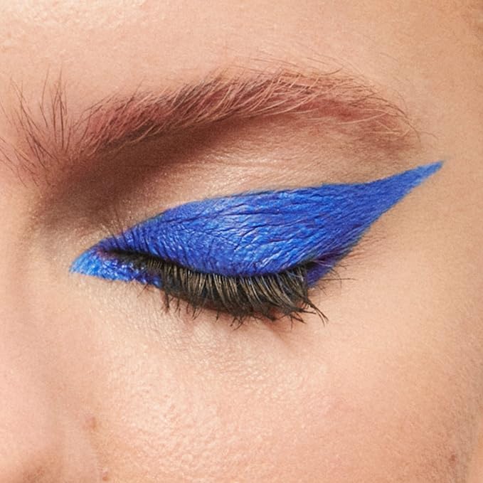3INA The Color Pen Eyeliner 850 - Ultra Fine Tip 14H Blue Longwear Liquid Liner - Vibrant Colors, Matte, Smudgeproof, Flake Proof Eye Makeup - Cruelty Free, Paraben Free, Vegan Cosmetics - Blue