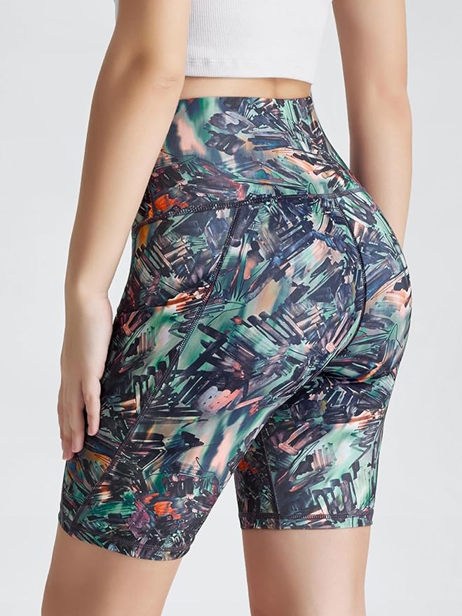 ODODOS Women's Tummy Control Biker Shorts 2.0 with Pockets High Waist Athletic Workout Yoga Shorts-3.5''/ 5"/ 8" / 10" Inseam