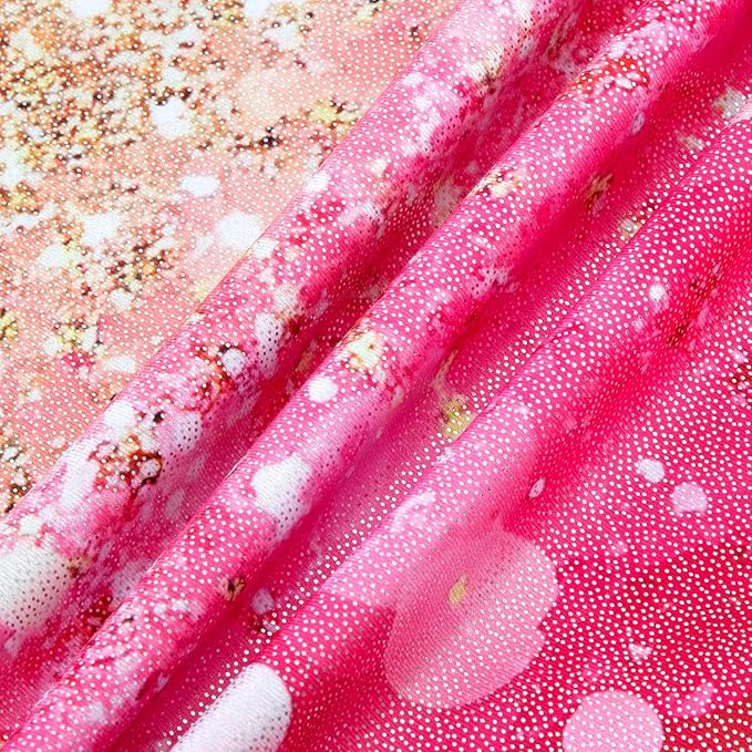 HOZIY Gymnastics Leotards for Girls with Shorts Toddlers Biketards Rainbow Unicorn Dinosaur Mermaid Leopard Flower Galaxy