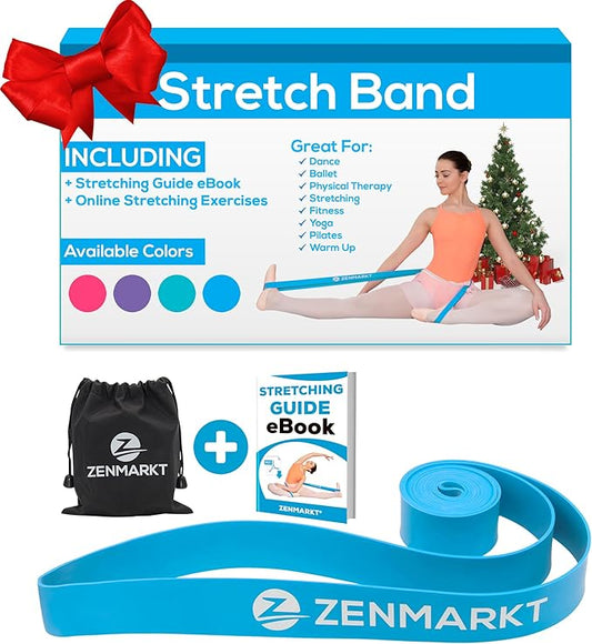 Zenmarkt Ballet Stretch Bands for Flexibility and Strength - Stretch Bands Ideal to Have as Dance Equipment in Every Competition - Suitable for Gymnastics, Cheerleading, and Pilates Training