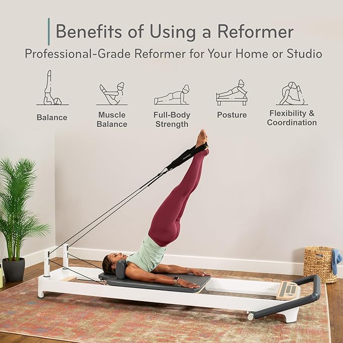 Balanced Body Allegro 2 Pilates Reformer, Pilates Exercise Equipment, Workout Equipment for Home or Studio