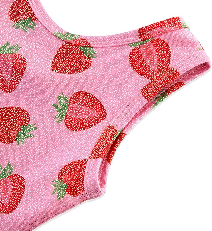 HOZIY Gymnastics Leotards for Girls with Shorts Toddlers Biketards Rainbow Unicorn Dinosaur Mermaid Leopard Flower Galaxy