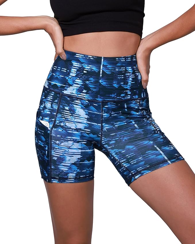 ODODOS Women's Tummy Control Biker Shorts 2.0 with Pockets High Waist Athletic Workout Yoga Shorts-3.5''/ 5"/ 8" / 10" Inseam