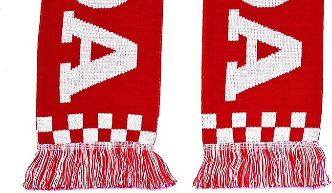 Euroscarves Canada Soccer Knit Scarf (Checkered)