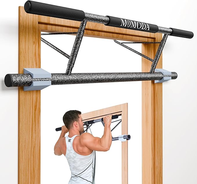 Pull Up Bar Doorway - No Screws Fitness Chin-Up Frame for Home Gym Exercise Multi-Angle Grip - 2025 Folding Upgrade (Fits Almost All Doors)