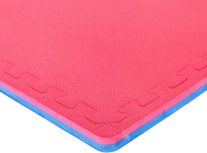 FlooringInc's 1" Thick Foam Tiles, 3'x3' or 2'x2' Reversable Interlocking Tiles, Ideal Yoga Mat, Gymnastics Mat, Workout Mat for MMA and Jiu Jitsu Training