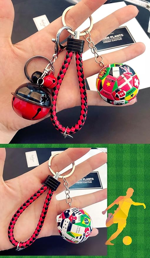 Sports Ball Key Chain Football Match World Cup Team Keychains