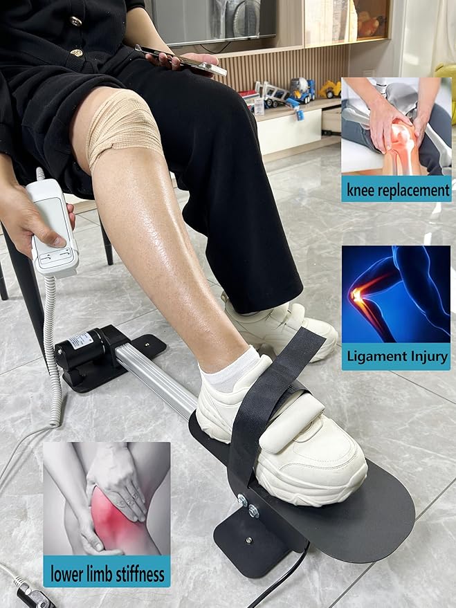 Electric Knee Glide for Knee Replacement Recovery Aids Kit Knee Therapy Exercise Strengthening Equipment for PCL ACL MCL Knee Surgery Before and After 5