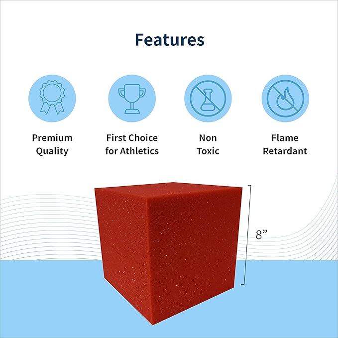 ENVIROLITE 8" Foam Cubes | Full Pallet of Premium Quality Foam Cubes for Foam Pits | for BMX Pits, Trampoline Parks, Ninja Gyms, Gymnastics & Skatepark Foam Pits