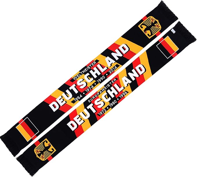 Euroscarves Germany Deutschland Soccer HD Knit Scarf