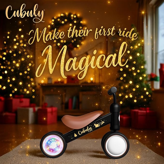 Baby Balance Bike for 1-3 Year – First Birthday Boy Girl Gifts 12-36 Month Mini Bike|Colorful Lighting Wheels|Ride on Toys |Toddler Balance Bike 1-3 Indoor/Outdoor Bike