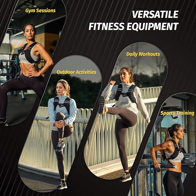 ZELUS Weighted Vest Washable, Z-Fit Soft Iron Weighted Vest for Women and Men, 5/10/15 lb Weight Vest with Reflective Stripes & Adjustable Straps, Ultra Thin Weight Vest for Home Gym Strength Training Weight Loss Workout