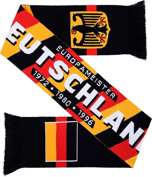 Euroscarves Germany Deutschland Soccer HD Knit Scarf