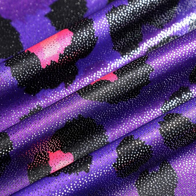 HOZIY Gymnastics Leotards for Girls with Shorts Toddlers Biketards Rainbow Unicorn Dinosaur Mermaid Leopard Flower Galaxy