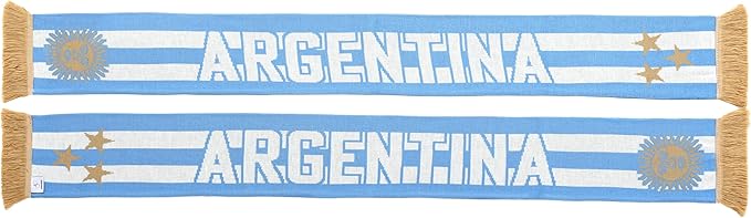 Euroscarves Argentina Soccer Knit Scarf (Stripes)