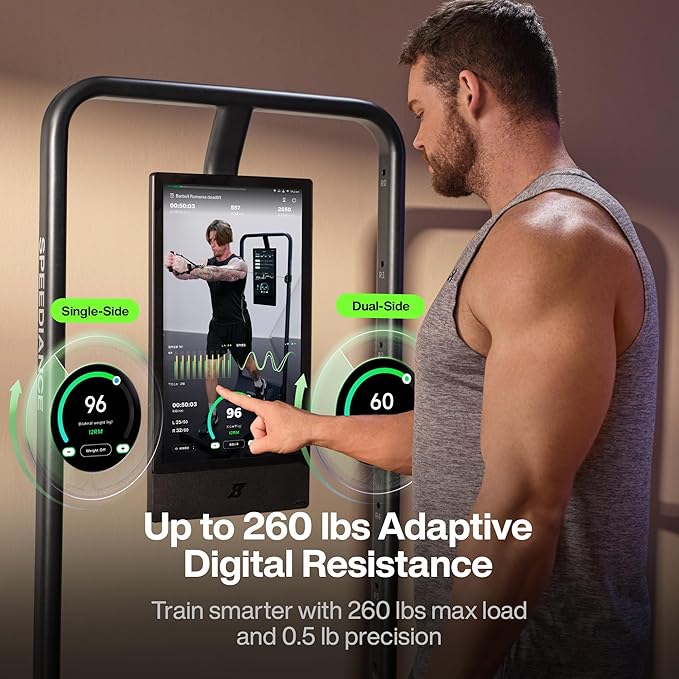 Speediance Home Gym, Smart AI-Powered Multi-Functional Smith Machine for Full Body Strength Training, All-in-one Gym Equipment, Digital Weight System, Workout Station, Squat Rack, Gym Monster 2