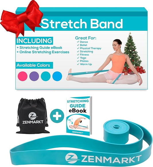 Zenmarkt Ballet Stretch Bands for Flexibility and Strength - Stretch Bands Ideal to Have as Dance Equipment in Every Competition - Suitable for Gymnastics, Cheerleading, and Pilates Training