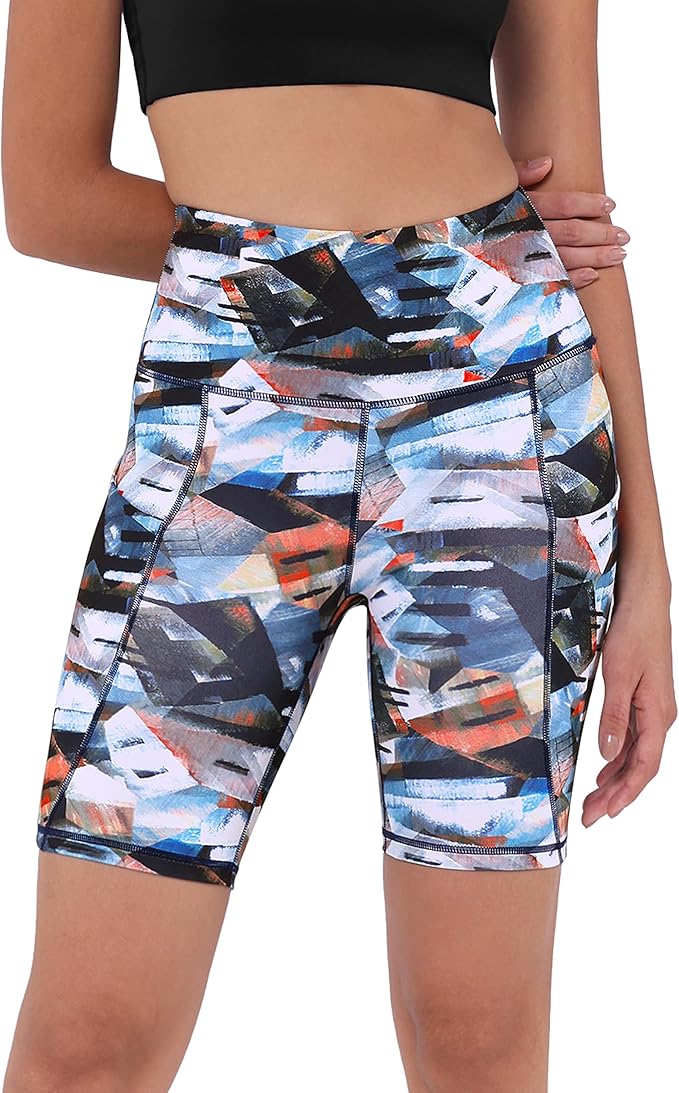 ODODOS Women's Tummy Control Biker Shorts 2.0 with Pockets High Waist Athletic Workout Yoga Shorts-3.5''/ 5"/ 8" / 10" Inseam