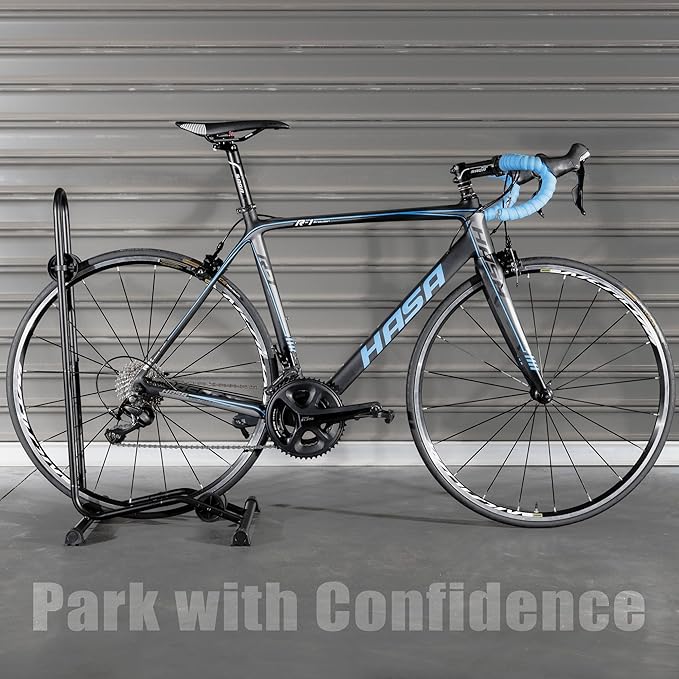 BikeHand Bike Floor Stand Parking Rack Stand - for 24"-29" Mountain MTB & Road Bikes Bicycles Indoor Outdoor Garage Storage - Classic New Version for 2 Bikes