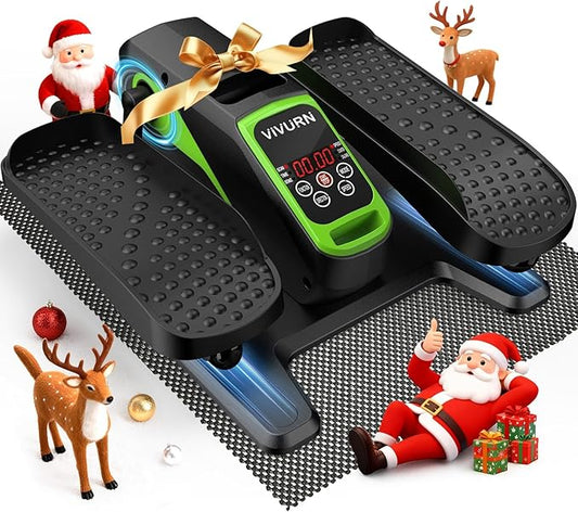 VIVURN-018 Under Desk Elliptical 12 Speed 5 Modes Mini Motorized Leg Exerciser While Sitting for Seniors As Seen on TV with Non-Slip Mat Quiet & Portable Electric Pedal Exerciser for Home and Office