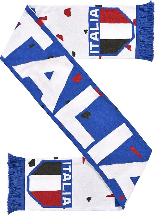 Euroscarves Italy Italia Recycled Cotton Soccer Knit Scarf